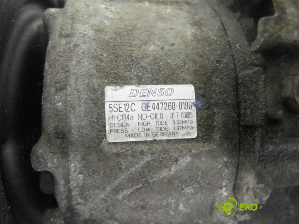 TOYOTA COROLLA Verso (_E12_) MINIVAN 2004 99,00 1.8 VVT-i 135 (ZZE122_) - 1ZZ-FE 1794,00 KOMPRESOR: klimatizácie 4472600190 (Kompresor klimatizácie)