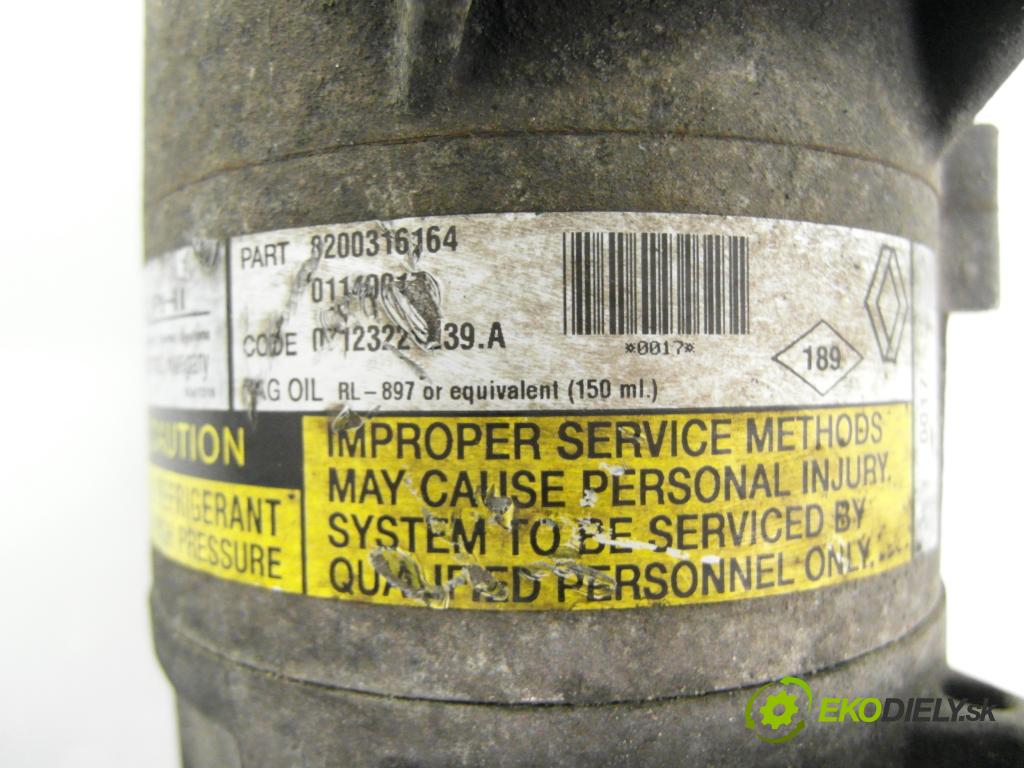 RENAULT SCENIC II (JM0/1_) MINIVAN 2005 74,00 1.5 dCi 101 - K9K 728 1461,00 KOMPRESOR: klimatizace 8200316164 (Kompresor klimatizace)