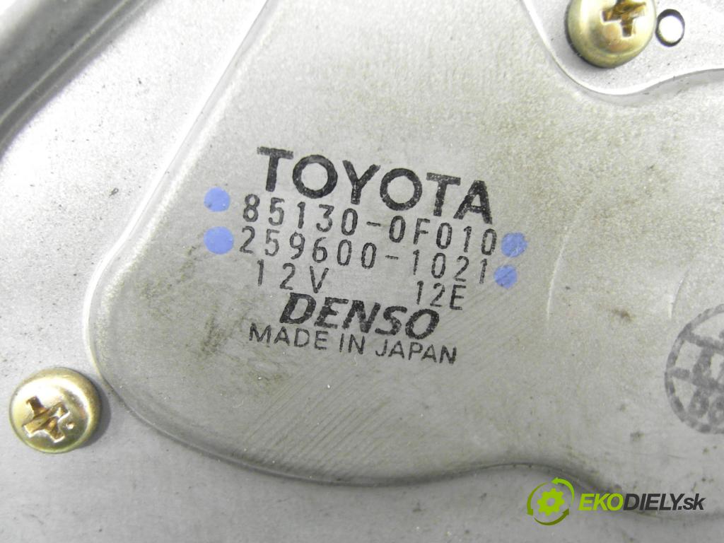 TOYOTA COROLLA Verso (_E12_) MINIVAN 2002 66,00 2.0 D-4D (CDE120_) - 1CD-FTV 1995,00 Motorček stierače zadné 851300F010 ; 2596001021
