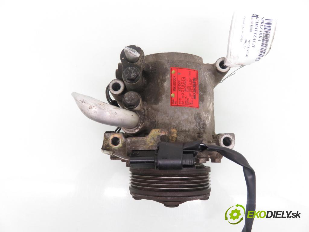 MITSUBISHI SPACE STAR nadwozie wielkoprzestrzenne (MPV) (DG_A) HB 2003 72,00 1.6 16V (DG3A) 98 - 4G18 1584,00 KOMPRESOR: klimatizace MR500007 ; AKC200A072 (Kompresor klimatizace)