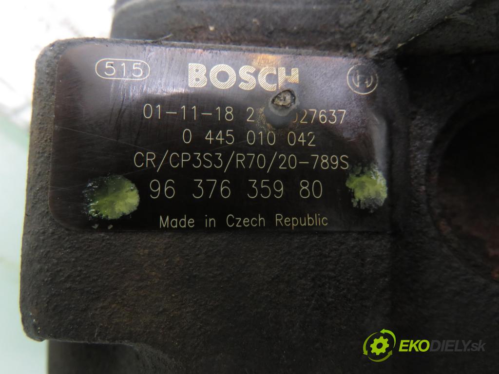 PEUGEOT 206 liftback (2A/C) HB 2001 50,00 1.4 HDi 8V 70 - 8HX 1398,00 Pumpa vysokého tlaku 9637635980 ; 0445010042