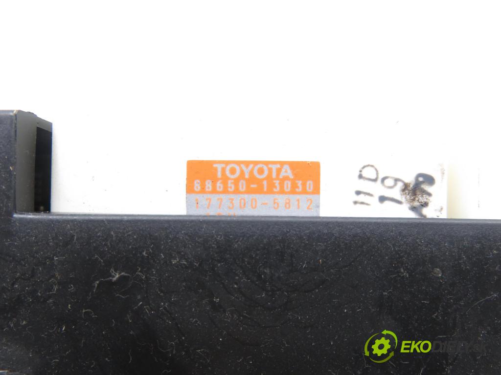 TOYOTA COROLLA (_E12_) HB 2003 81,00 1.6 VVT-i (ZZE121_) - 3ZZ-FE 1598,00 Panel kúrenia KLIMATIZACE: 8865013030 ; 1773005812