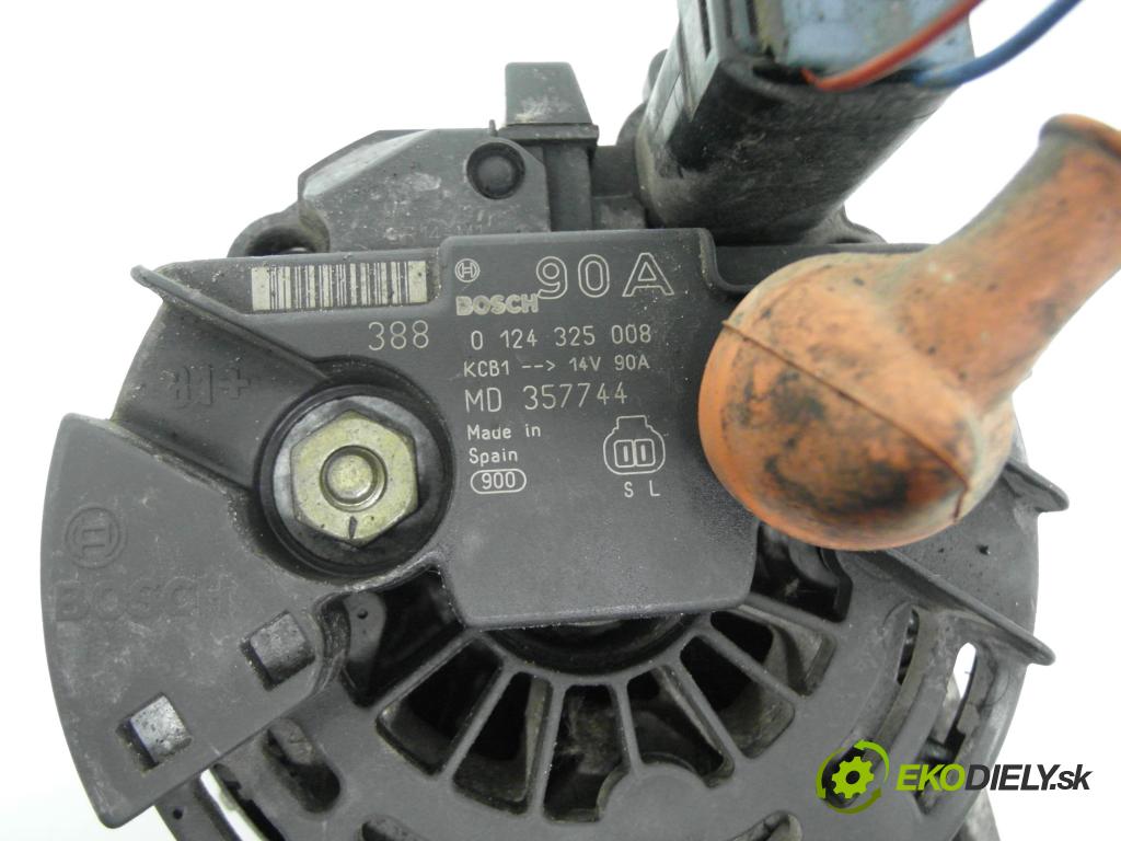 MITSUBISHI SPACE STAR nadwozie wielkoprzestrzenne (MPV) (DG_A) HB 2003 72,00 1.6 16V (DG3A) 98 - 4G18 1584,00 Alternátor 0124325008 ; MD357744 (Alternátor)