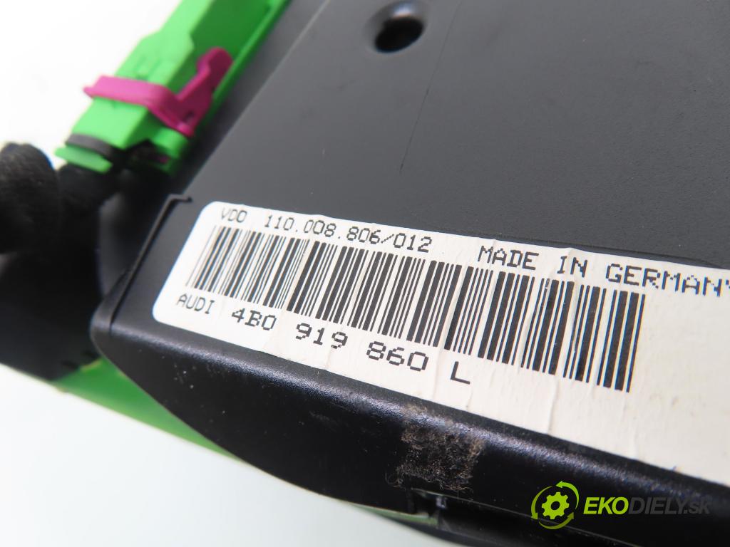 AUDI A6 (4B2, C5) SEDAN 1997 121,00 2.4 V6 165 - ALF 2393,00 prístrojovka elektrický 4B0919860L