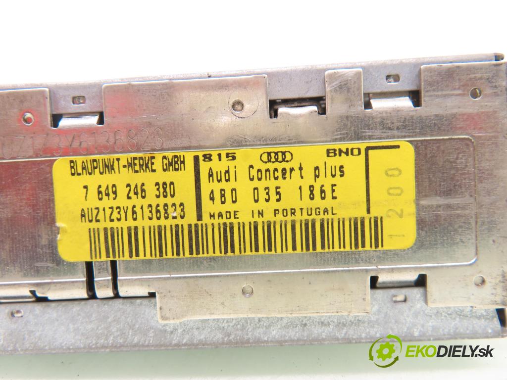 AUDI A6 (4B2, C5) SEDAN 1997 121,00 2.4 V6 165 - ALF 2393,00 RADIO CD 4B0035186E