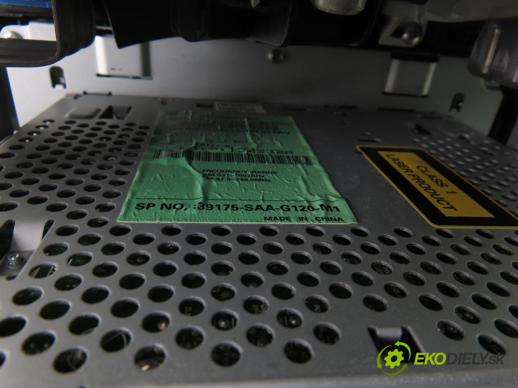 HONDA JAZZ II (GD_, GE3, GE2) HB 2007 57,00 1.2 i-DSI (GD5, GE2) - L12A1 1243,00 RADIO CD 39175SAAG120M1 ; 39100SAAG132N5