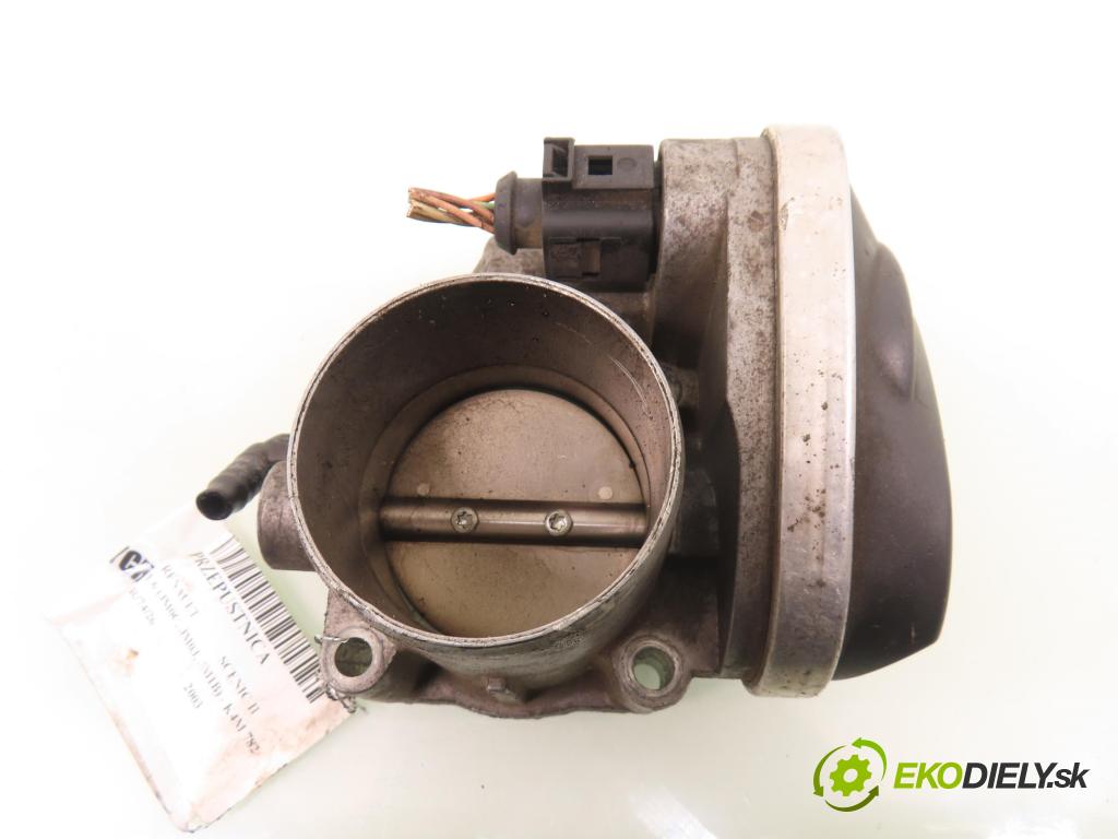 RENAULT SCENIC II (JM0/1_) MINIVAN 2003 83,00 1.6 (JM0C, JM0J, JM1B) - K4M 782 1598,00 Škrtiaca klapka 8200190230 ; 8200171134B ; 408238827002 (Škrtiaca klapka)