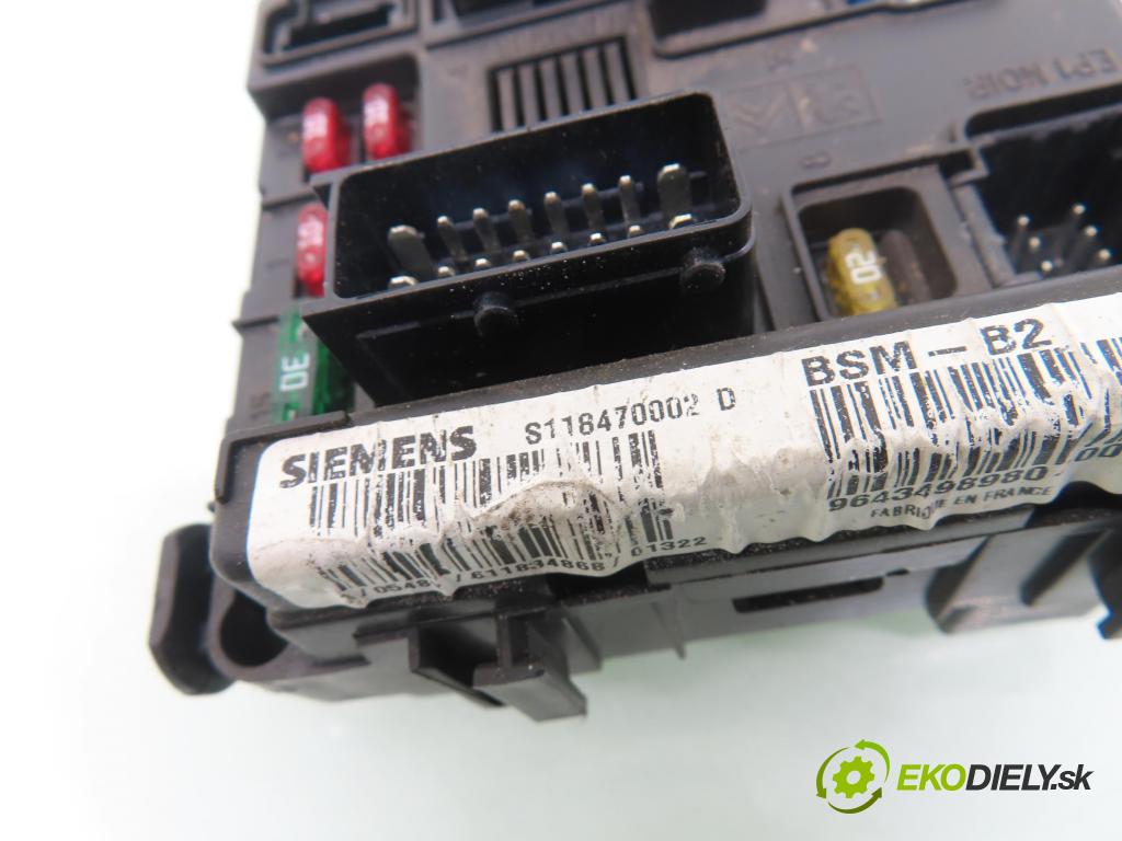 PEUGEOT 206 liftback (2A/C) HB 2001 50,00 1.4 HDi 8V 70 - 8HX 1398,00 MODUL BSM S118470002D ; 9643498980