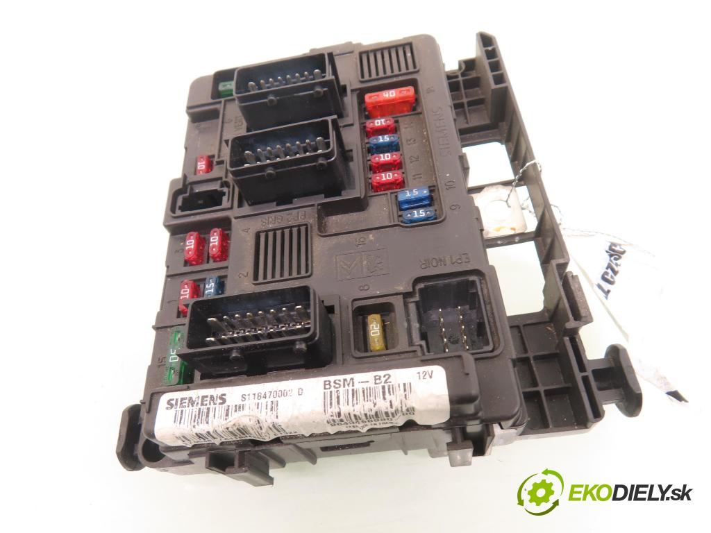 PEUGEOT 206 liftback (2A/C) HB 2001 50,00 1.4 HDi 8V 70 - 8HX 1398,00 MODUL BSM S118470002D ; 9643498980