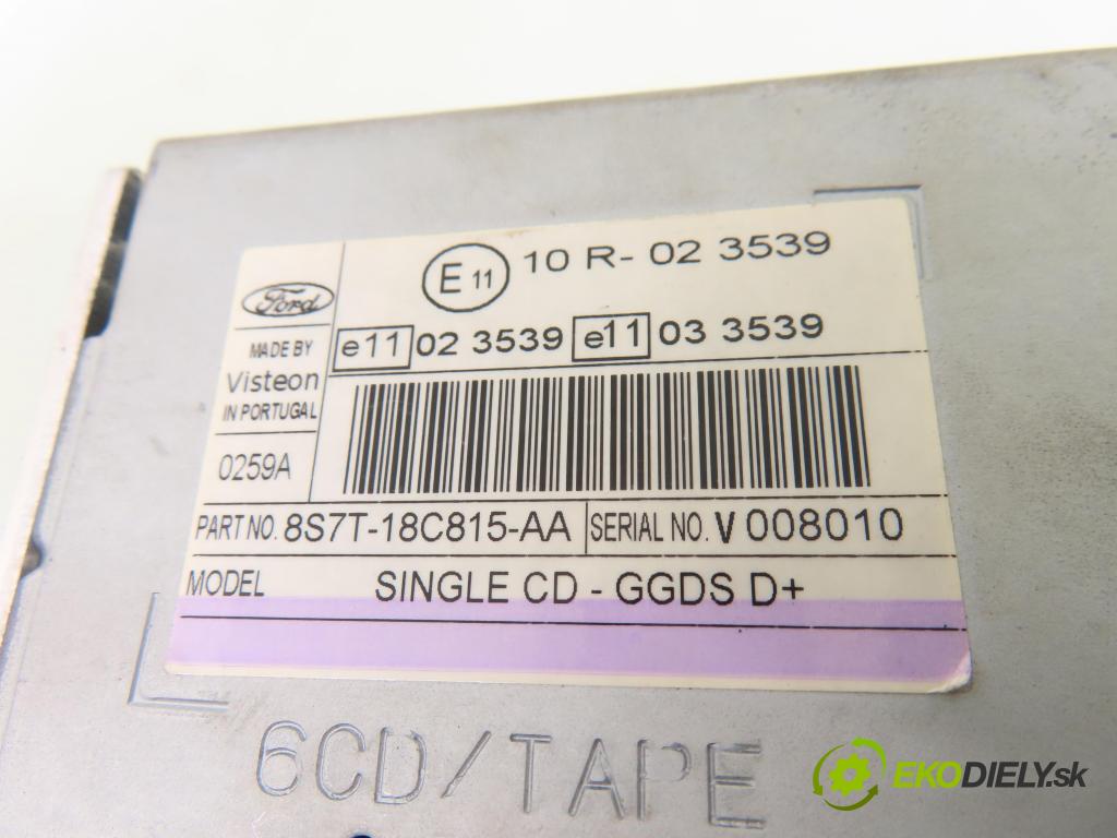 FORD S-MAX (WA6) MINIVAN 2008 103,00 2.0 TDCi - QXWB 1997,00 RADIO CD 8S7T18C815AA