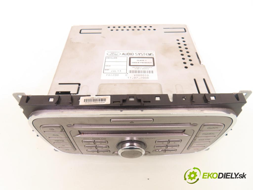 FORD S-MAX (WA6) MINIVAN 2008 103,00 2.0 TDCi - QXWB 1997,00 RADIO CD 8S7T18C815AA