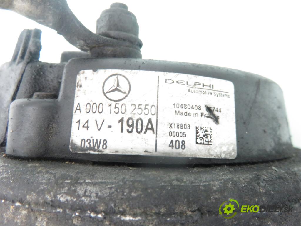 MERCEDES-BENZ KLASA E (W210) SEDAN 2001 105,00 2.2 CDI 143 - OM 611.961 2148,00 Alternátor A0001502550 ; 10480408 (Alternátor)