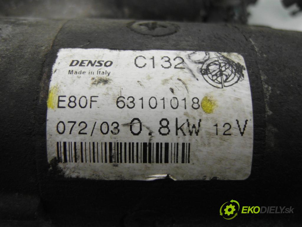 FIAT PUNTO (188_) HB 2000 59,00 1.2 16V 80 - 188 A5.000 1242,00 Štartér 63101018 (Štartér)