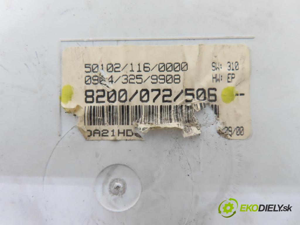 RENAULT CLIO II (BB_, CB_) HB 1999 43,00 1.2 8V 58 1149,00 spinačka / imobilizéra IMMO / Riadiaca jednotka 7700115160 ; 7700113511 ; 21656613