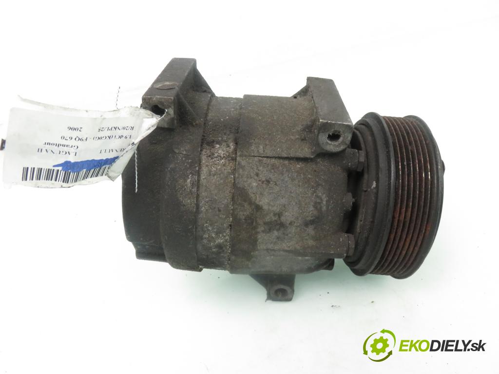 RENAULT LAGUNA II Grandtour (KG0/1_) KOMBI 2006 88,00 1.9 dCi (KG0G) - F9Q 670 1870,00 KOMPRESOR: klimatizácie 8200421410 (Kompresor klimatizácie)