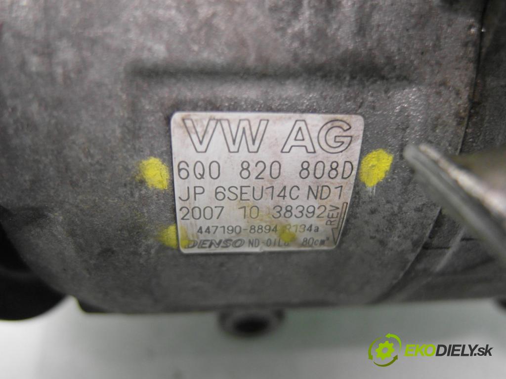 SEAT IBIZA IV (6J5, 6P1) HB 2010 59,00 1.4 TDI - BMS 1422,00 KOMPRESOR: klimatizácie 6Q0820808D ; 4471908894 (Kompresor klimatizácie)