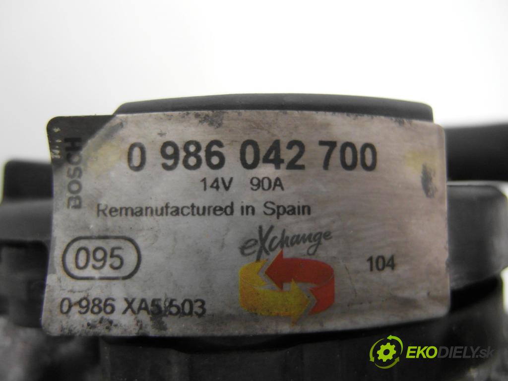 SEAT IBIZA III (6L1) HB 2008 59,00 1.4 TDI - BNV 1422,00 Alternátor 045903023 ; 0124325012 ; 0986042700 (Alternátor)