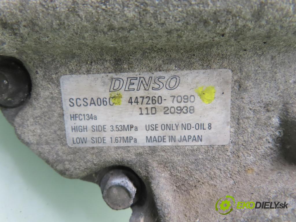 TOYOTA COROLLA (_E12_) HB 2003 81,00 1.6 VVT-i (ZZE121_) - 3ZZ-FE 1598,00 KOMPRESOR: klimatizácie 4472607090 (Kompresor klimatizácie)