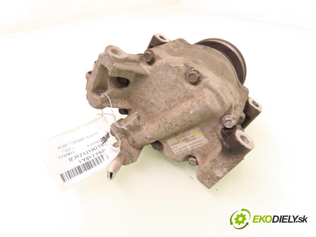 TOYOTA COROLLA (_E12_) HB 2003 81,00 1.6 VVT-i (ZZE121_) - 3ZZ-FE 1598,00 KOMPRESOR: klimatizácie 4472607090 (Kompresor klimatizácie)