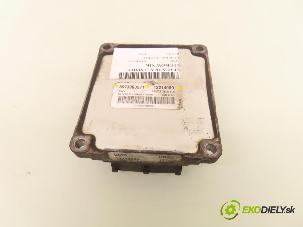 OPEL COMBO C KOMBIVAN 2002 48,00 1.7 DI 16V - Y 17 DTL 1686,00 Riadiaca jednotka Motor 8973003271 ; 12214089