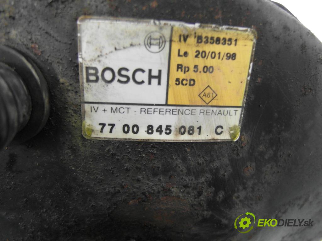 RENAULT MEGANE Scenic (JA0/1_) MINIVAN 1998 55,00 1.6 i (JA0L) - K7M 720 1598,00 Posilovač 7700845081C (Servočerpadlo)