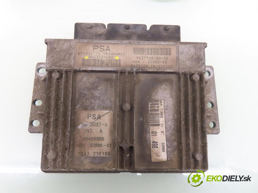 PEUGEOT 206 liftback (2A/C) HB 2001 55,00 1.4 75 - KFW 1360,00 spinačka / imobilizéra IMMO / Riadiaca jednotka 9643134680 ; S105872300 ; 9627269180