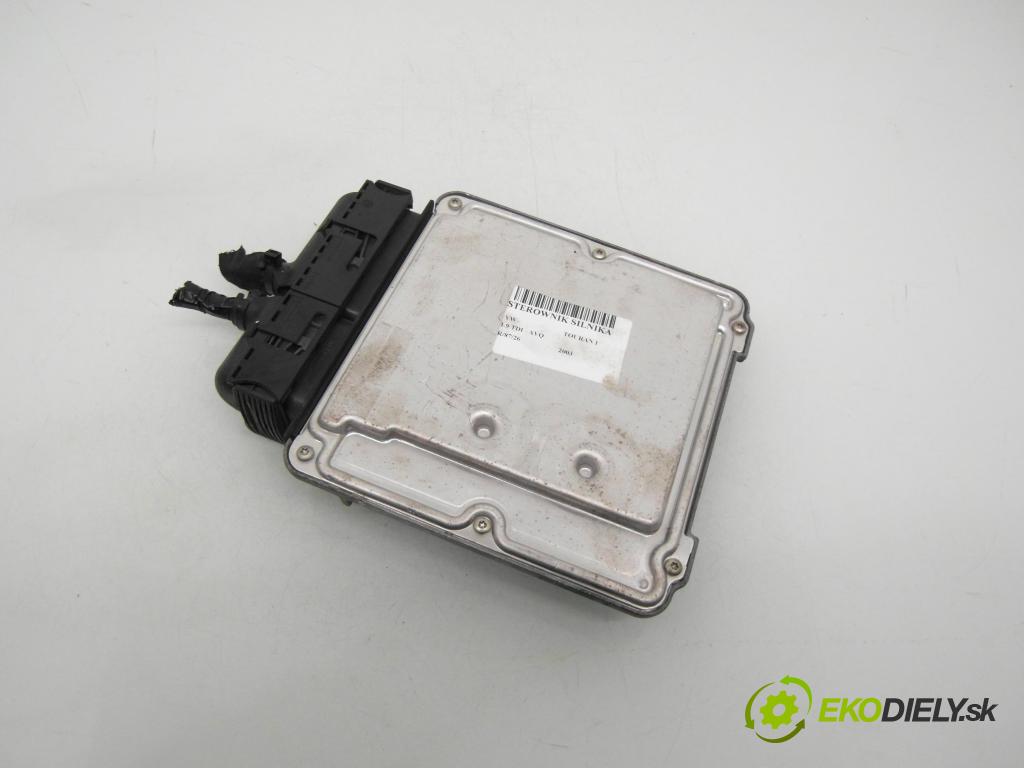 VW TOURAN (1T1, 1T2) MINIVAN 2003 74,00 1.9 TDI PD 100 - AVQ 1896,00 Riadiaca jednotka Motor 03G906016A ; 0281010731