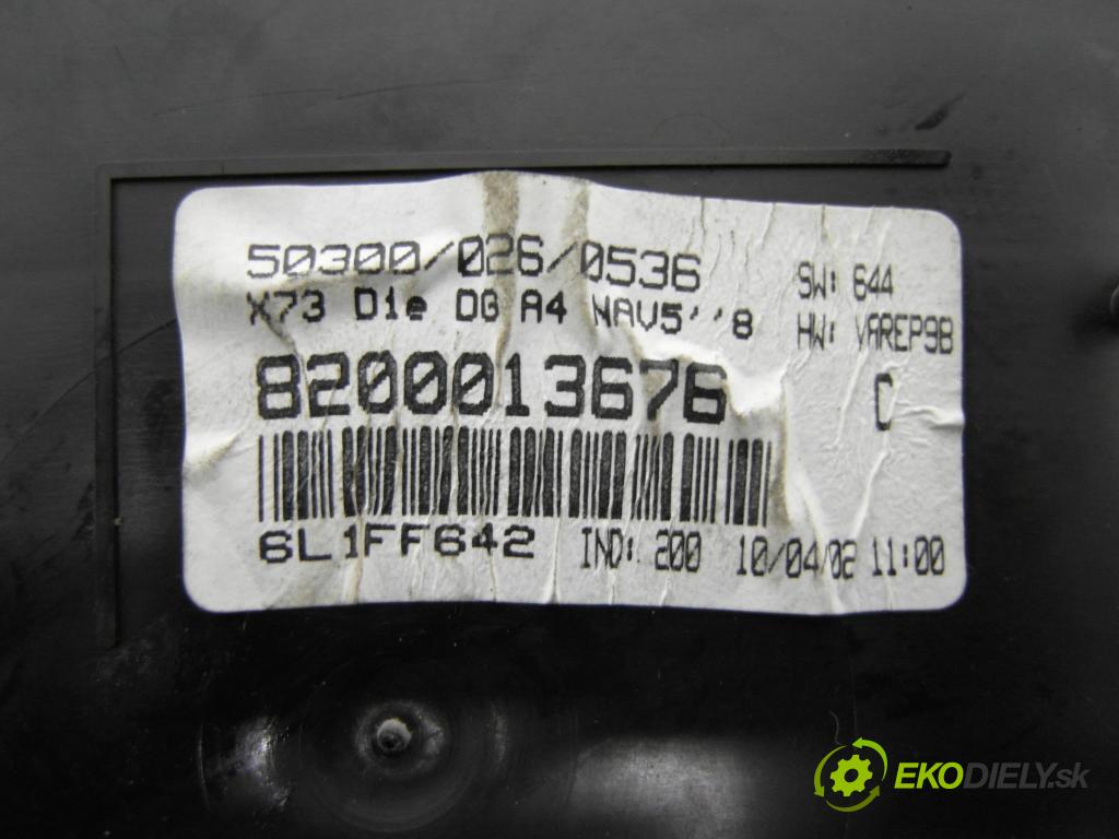 RENAULT VEL SATIS (BJ0_) HB 2002 133,00 3.0 dCi (BJ0S) - P9X 715 2958,00 Prístrojovka elektrický 8200013676