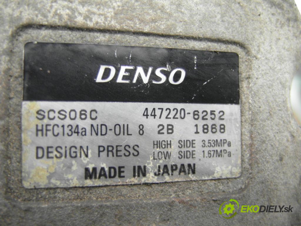 TOYOTA YARIS (_P1_) HB 2000 50,00 1.0 VVT- i 68 - 1SZ-FE 998,00 KOMPRESOR: klimatizácie 4472206252 ; SCS06C (Kompresor klimatizácie)