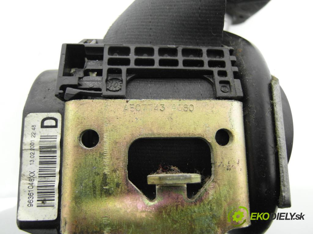 PEUGEOT 206 liftback (2A/C) HB 2001 55,00 1.4 75 - KFW 1360,00 Držiak bezpečnostný PP 96361048XX