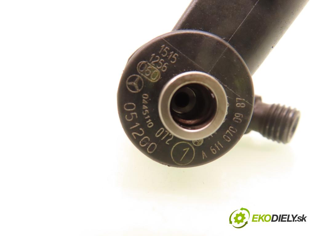 MERCEDES-BENZ KLASA E (W210) SEDAN 2001 105,00 2.2 CDI 143 - OM 611.961 2148,00 vstřikovač A6110700987 ; 0445110072 (Vstřikovač paliva)