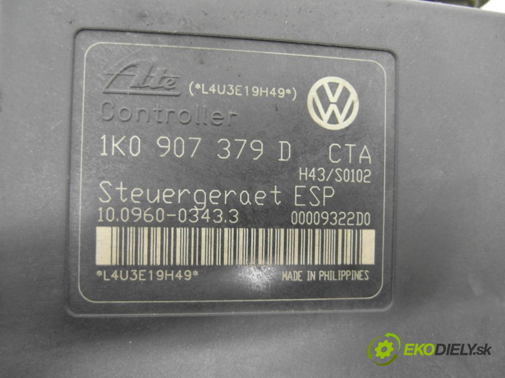 VW TOURAN (1T1, 1T2) MINIVAN 2003 74,00 1.9 TDI PD 100 - AVQ 1896,00 pumpa ABS 1K0907379D ; 10096003433 (Pumpa ABS)