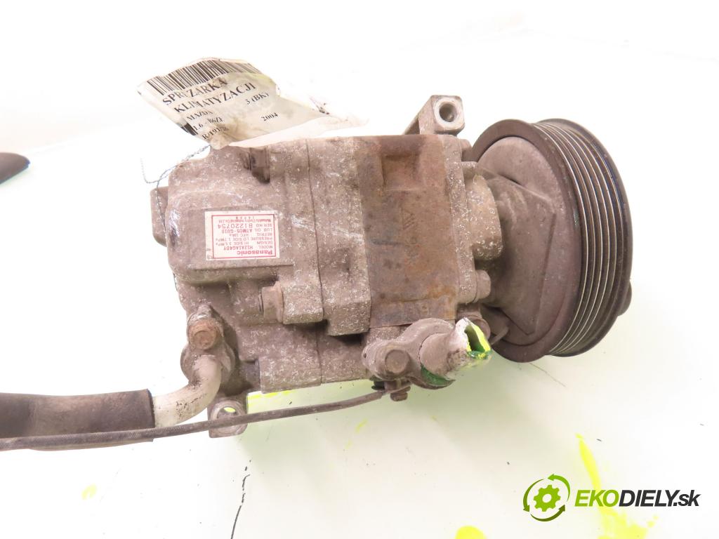 MAZDA 3 (BK) HB 2004 77,00 1.6 - B6ZE 1598,00 KOMPRESOR: klimatizácie H12A1AG4DY (Kompresor klimatizácie)