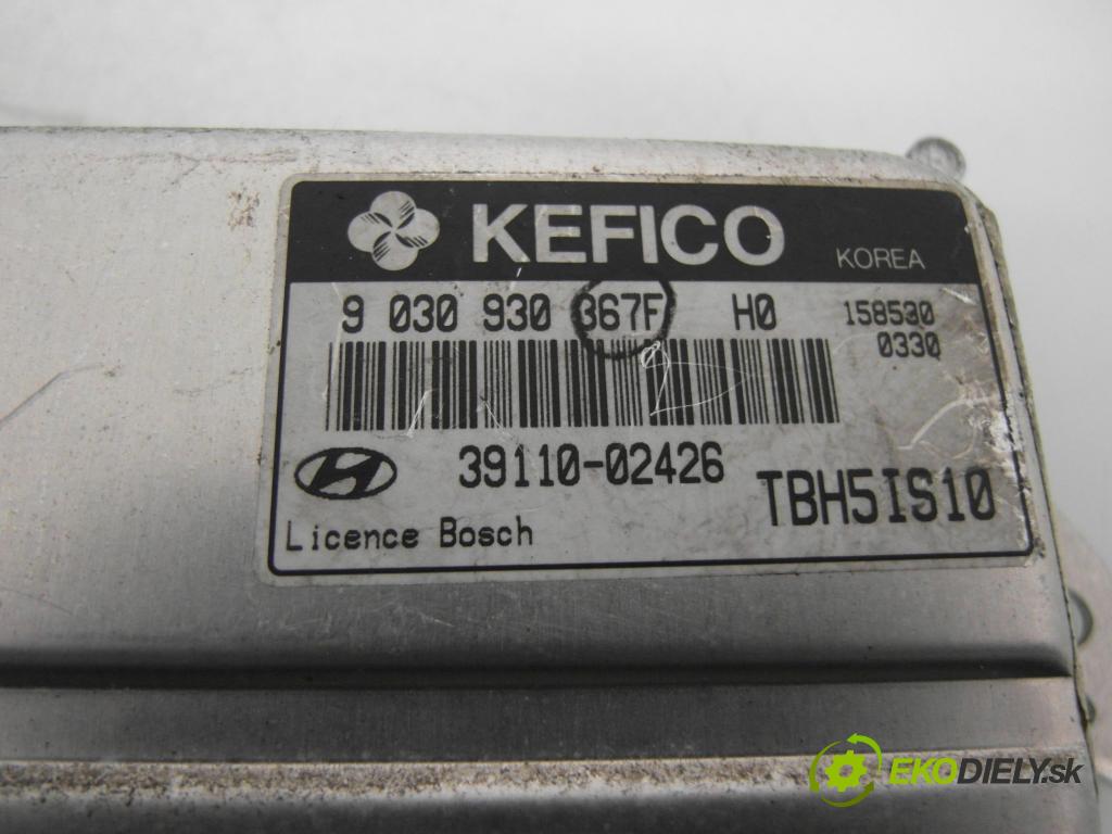 HYUNDAI GETZ (TB) HB 2005 46,00 1.1 - G4HD 1086,00 Riadiaca jednotka Motor 9030930367F ; 3911002426