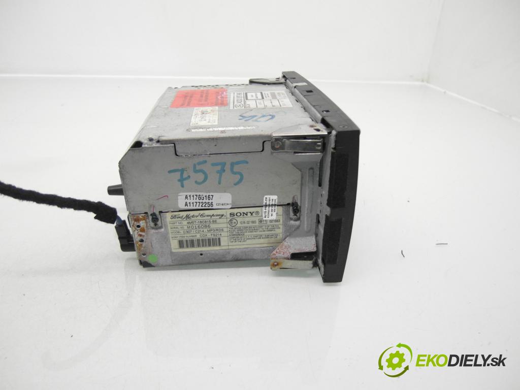FORD FOCUS II Turnier (DA_, FFS, DS) KOMBI 2005 74,00 1.6 - HWDA 1596,00 RADIO CD Modul 4M5T18C815BE