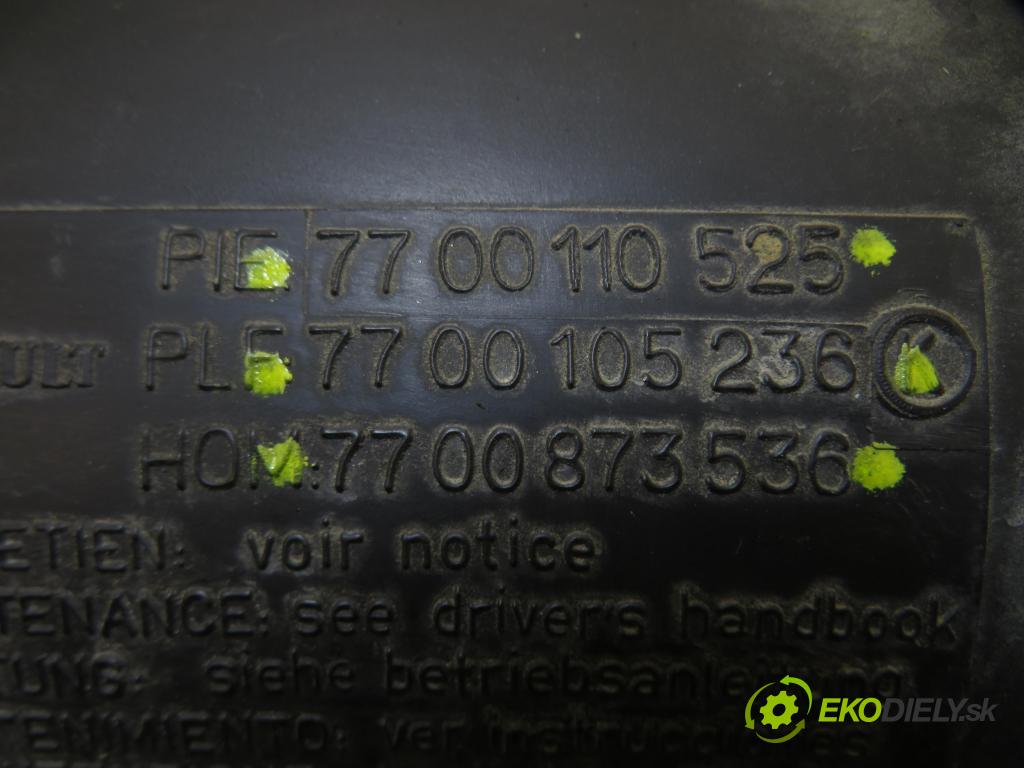 RENAULT CLIO II (BB_, CB_) HB 2000 43,00 1.2 8V 58 1149,00 Obal filtra vzduchu 7700110525 ; 7700105236 ; 7700873536 (Obal vzduchového filtra)