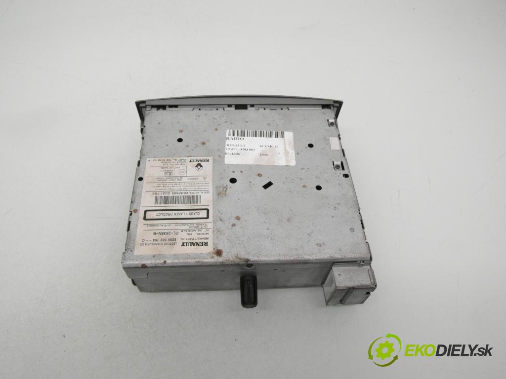 RENAULT SCENIC II (JM0/1_) MINIVAN 2008 96,00 1.9 dCi - F9Q 803 1870,00 RADIO CD 8200562764C
