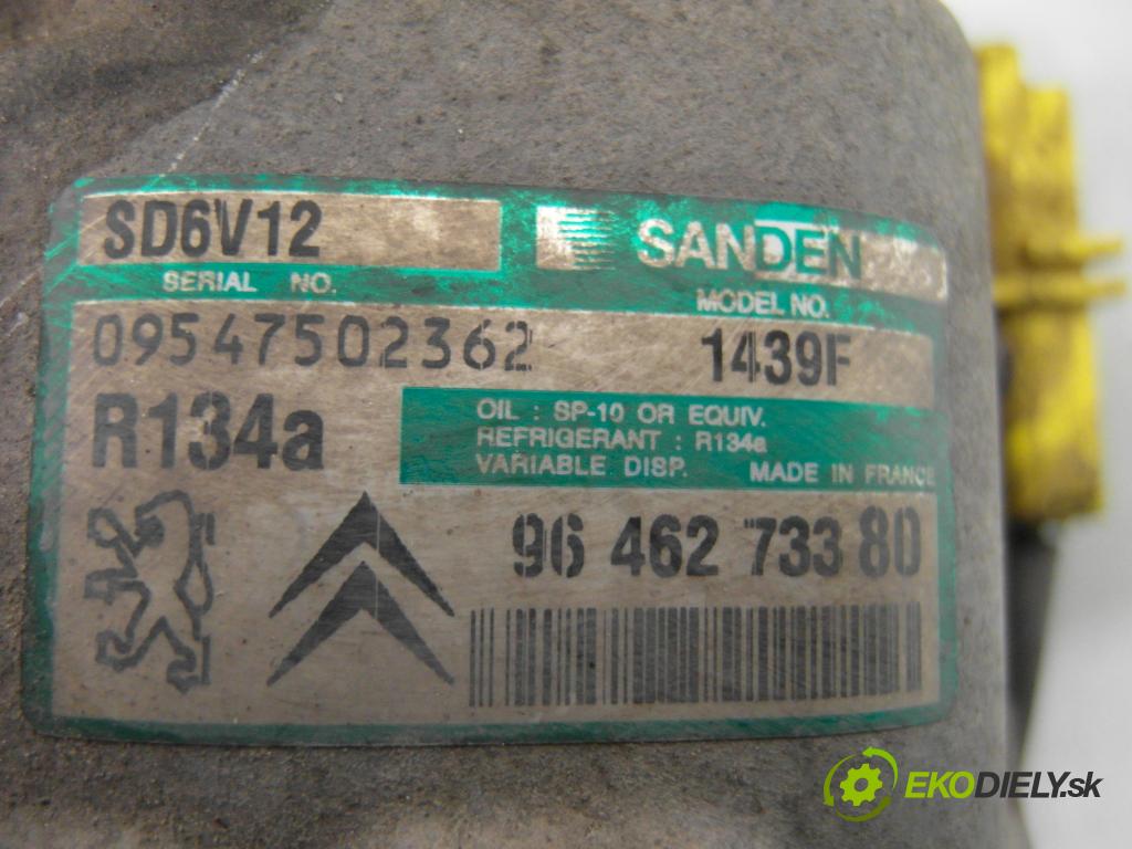 CITROEN C3 I (FC_) HB 2003 54,00 1.4 i - KFV (TU3JP) 1360,00 KOMPRESOR: klimatizácie 9646273380 ; 1439F (Kompresor klimatizácie)