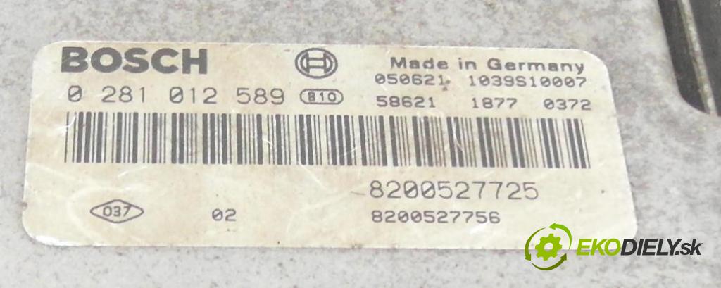 RENAULT SCENIC II (JM0/1_) MINIVAN 2008 96,00 1.9 dCi - F9Q 803 1870,00 Riadiaca jednotka Motor 0281012589 ; 8200527725