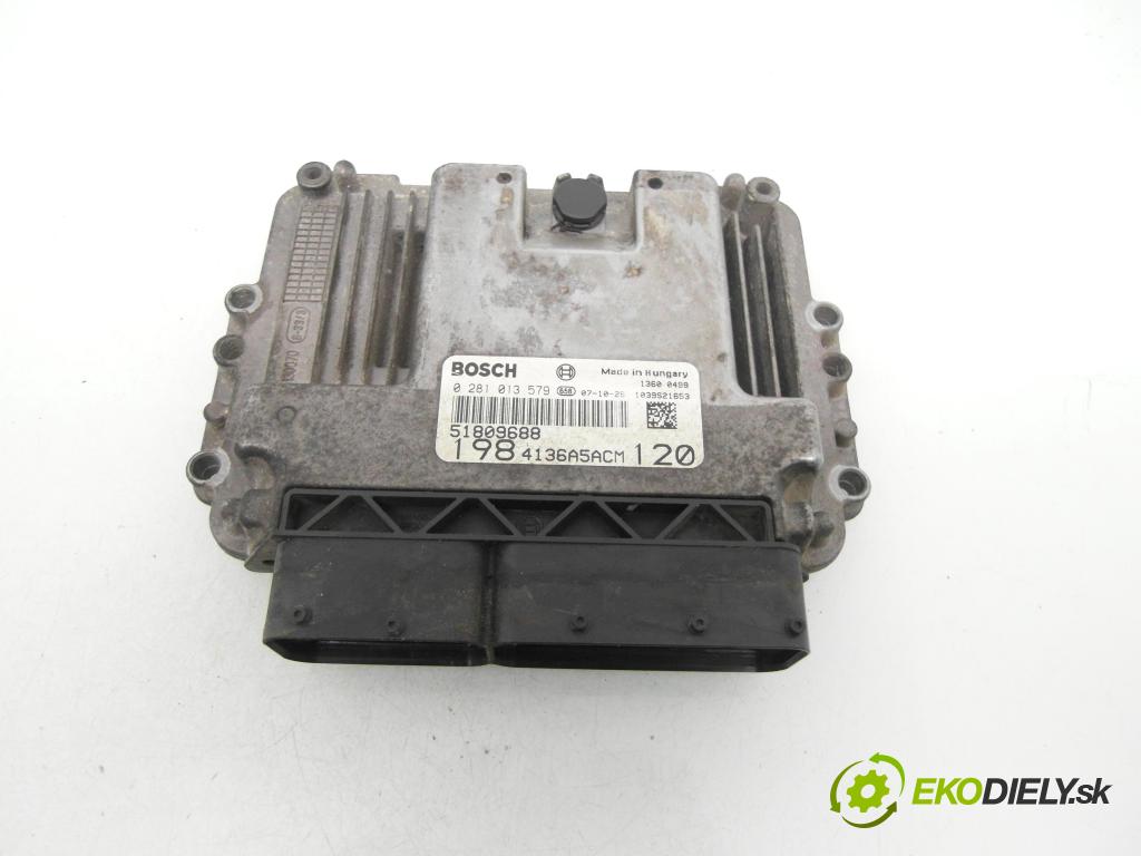 FIAT BRAVO II (198_) HB 2008 88,00 1.9 D Multijet - 192 A8.000 1910,00 Riadiaca jednotka Motor 0281013579 ; 51809688