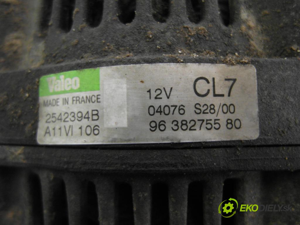 PEUGEOT 206 liftback (2A/C) HB 2000 440,00 1.1 i - HFX (TU1JP) 1124,00 Alternátor 2542394B ; 9638275580 (Alternátor)