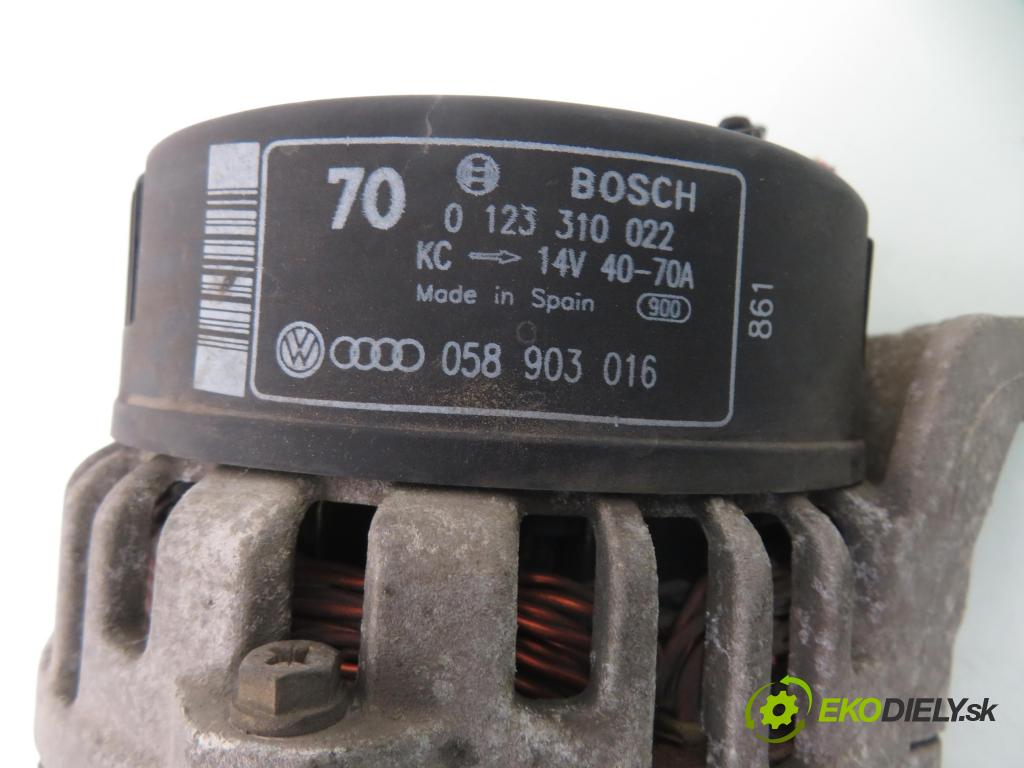 VW PASSAT B5 (3B2) SEDAN 1998 92,00 1.8 20V 125 - ADR 1781,00 Alternátor 0123310022 ; 058903016 (Alternátor)