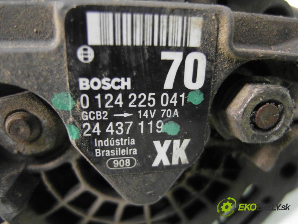 OPEL CORSA C (X01) HB 2006 44,00 1 - Z 10 XEP 998,00 Alternátor 0124225041 ; 24437119 (Alternátor)