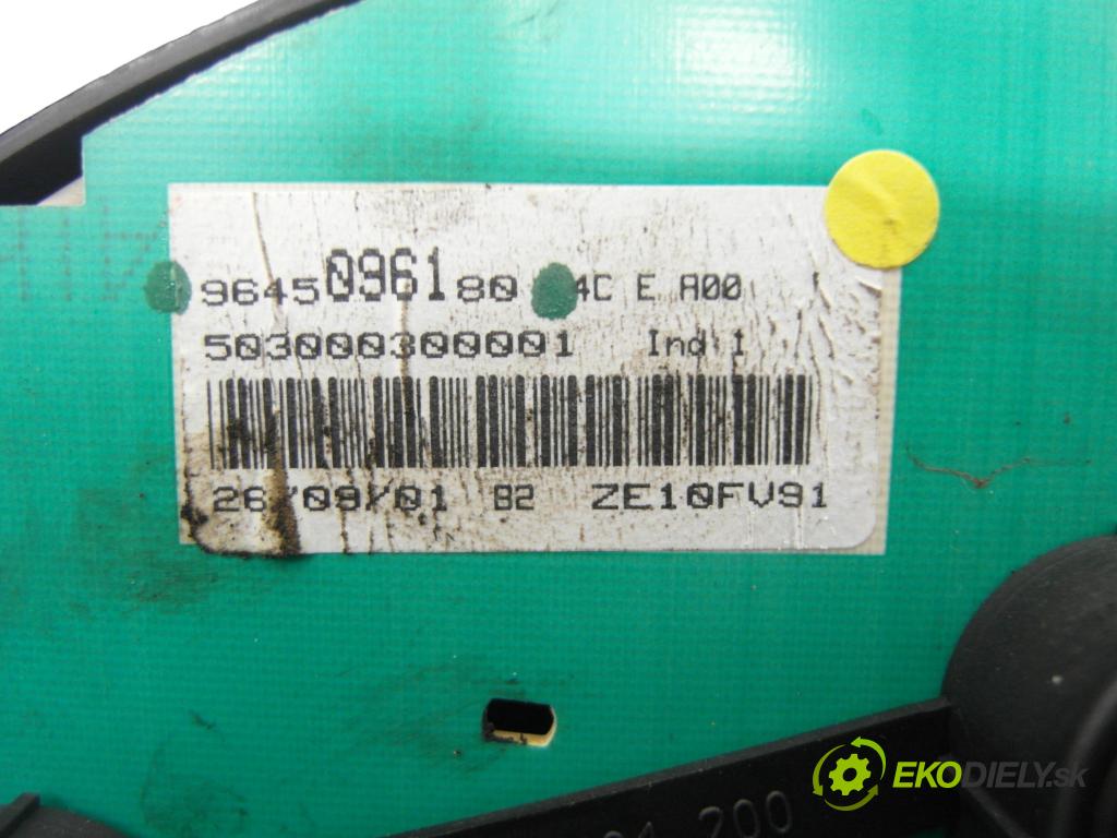 PEUGEOT 206 liftback (2A/C) HB 2001 440,00 1.1 i - HFX (TU1JP) 1124,00 Prístrojovka elektrický 9645096180