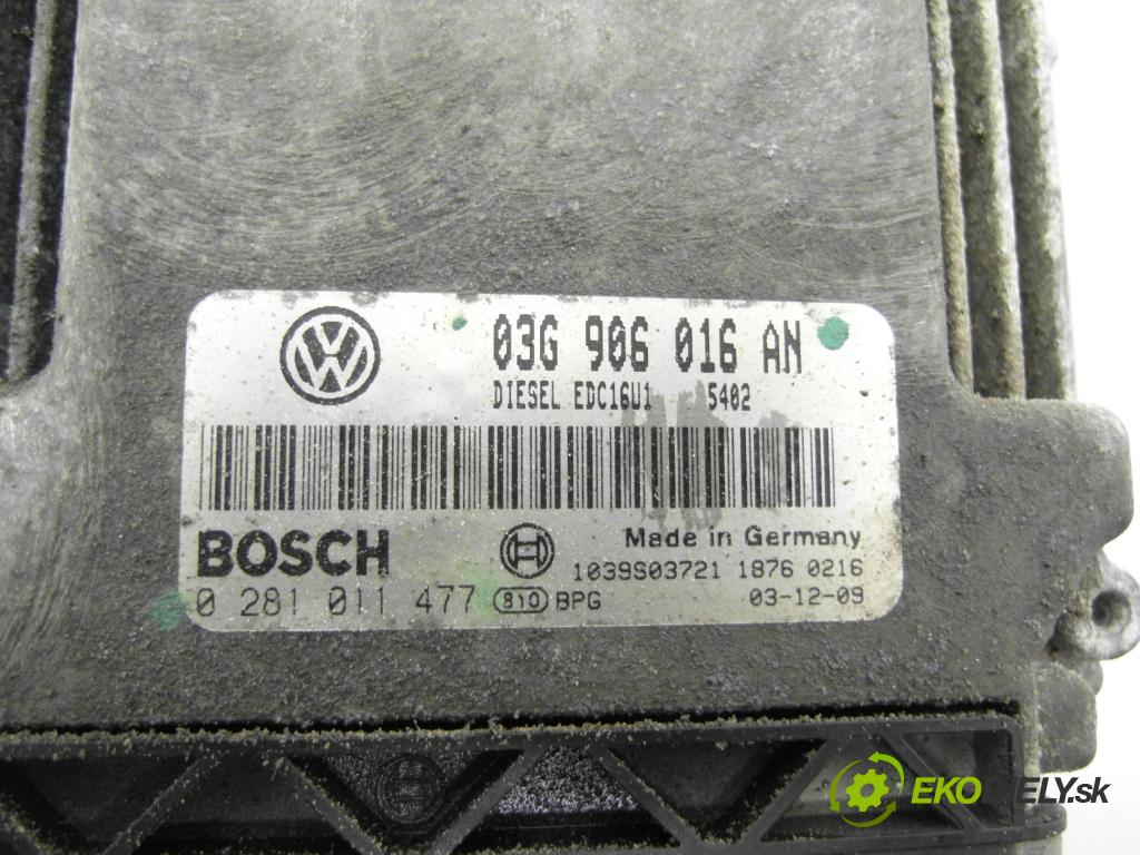 VW GOLF V (1K1) HB 2004 103,00 2.0 TDI 16V - BKD 1968,00 Riadiaca jednotka Motor 03G906016AN