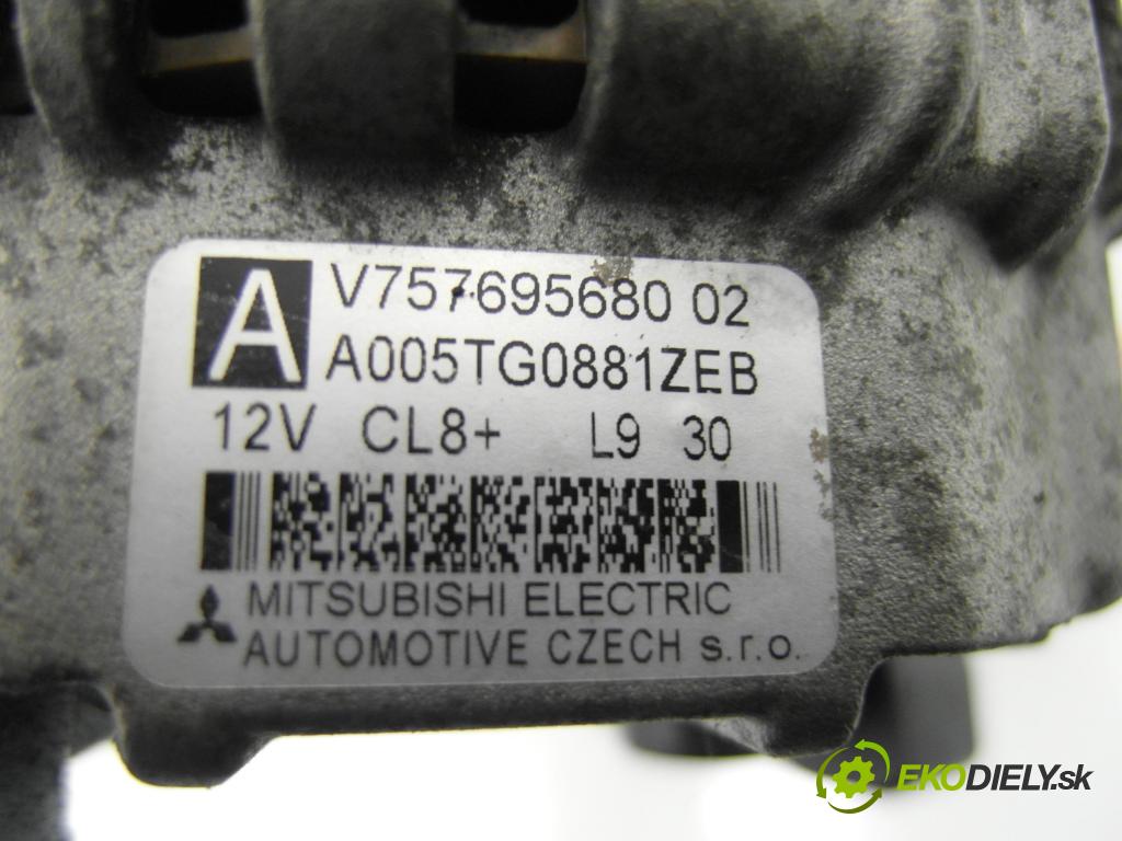 CITROEN C4 I (LC_) HB 2010 88,00 1.6 VTi 120 - 5FW (EP6) 1598,00 Alternátor V75769568002 ; A005TG0881ZEB (Alternátor)
