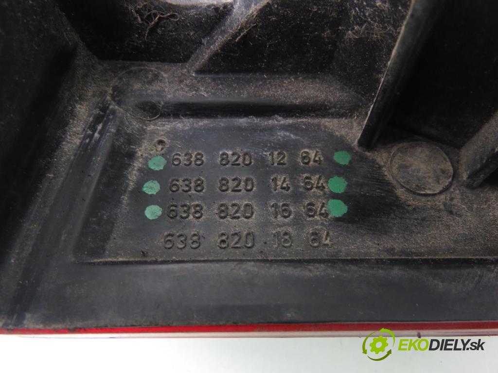 MERCEDES-BENZ VITO Skrzynia (638) VAN 2001 90,00 112 CDI 2.2 (638.094) - OM 611.980 2151,00 Svetlo ľavé zadné 6388201264 ; 6388201464 ; 6388201664