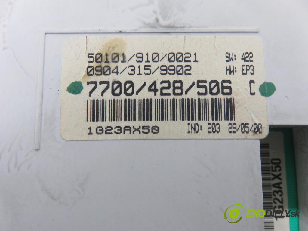 RENAULT CLIO II (BB_, CB_) HB 1999 43,00 1.2 8V 58 1149,00 Prístrojovka elektrický 7700428506