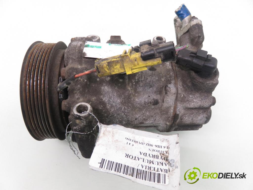CITROEN C4 I (LC_) HB 2004 80,00 1.6 HDi 109 - 9HZ (DV6TED4) 1560,00 KOMPRESOR: klimatizácie  (Kompresor klimatizácie)