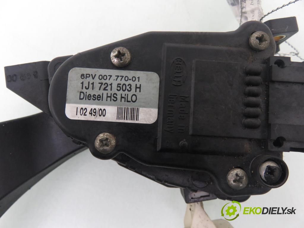SEAT LEON (1M1) HB 2001 66,00 1.9 TDI 90 - ALH 1896,00 Potenciometer plynu 1J1721503H (Potenciometer plynového pedálu)